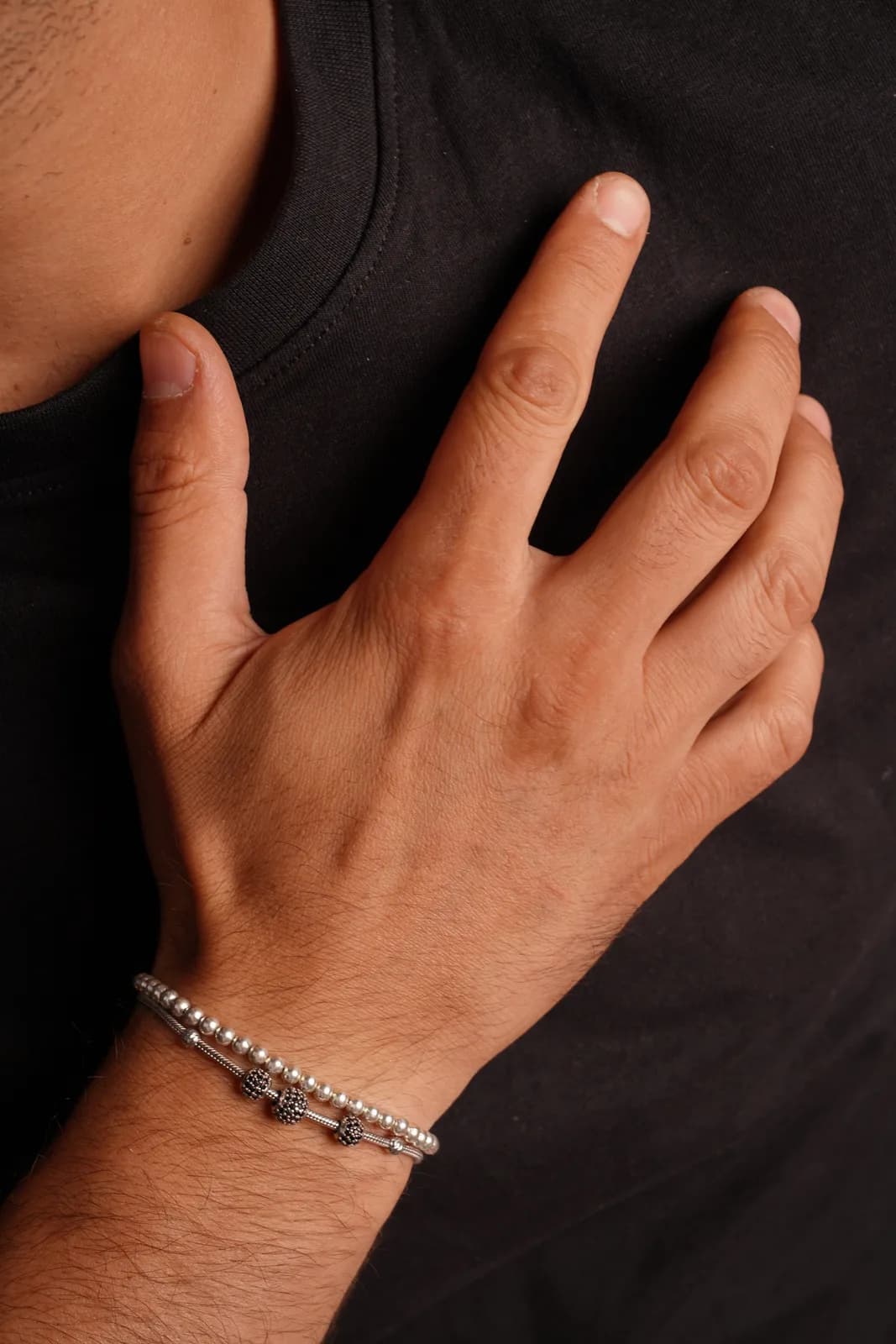 سوار الكرات الفضية — فضة إسترليني 925